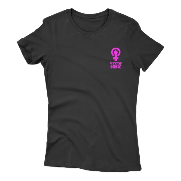 A tshirt with Empower her design