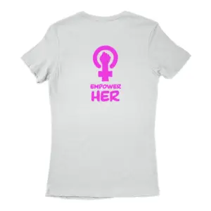 A tshirt with Empower her design