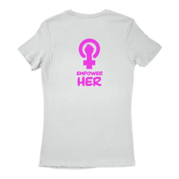 A tshirt with Empower her design