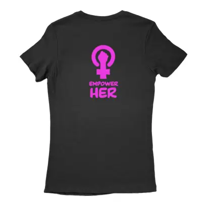 A tshirt with Empower her design